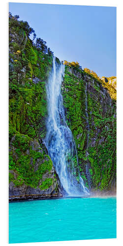 Tableau en PVC New Zealand Milford Sound Stirling Falls