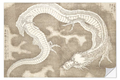 Självhäftande poster Dragon (Picture Book on Heroes of China and Japan)