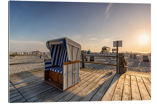 Gallery print Beach chair holiday on the North Sea coast