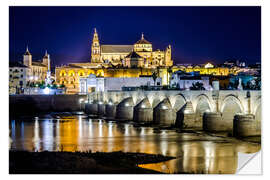 Wandsticker Cordoba bei Nacht