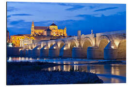 Aluminium print Evening ambience in Cordoba