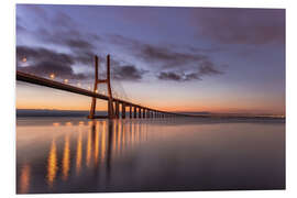 Foam board print Ponte Vasco da Gama Lisbon