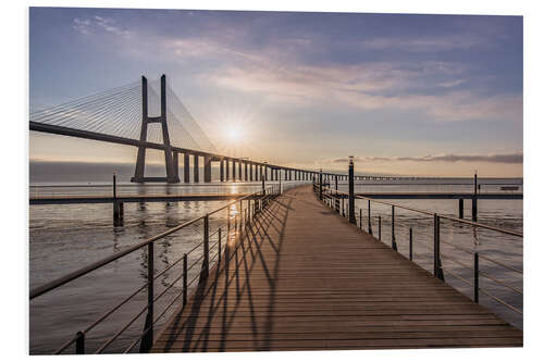 Hartschaumbild Ponte Vasco da Gama Lissabon