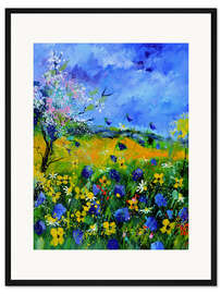 Gerahmter Kunstdruck Frühlingswiese II