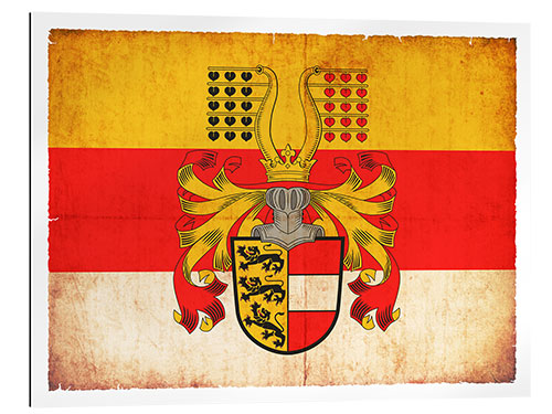 Gallery print Flag of Carinthia in grunge style