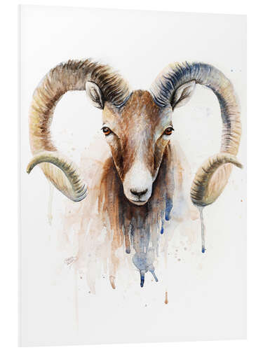 Foam board print Zodiac sign Aries