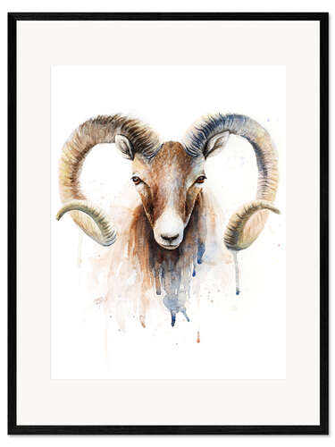 Impresión de arte enmarcada Aries