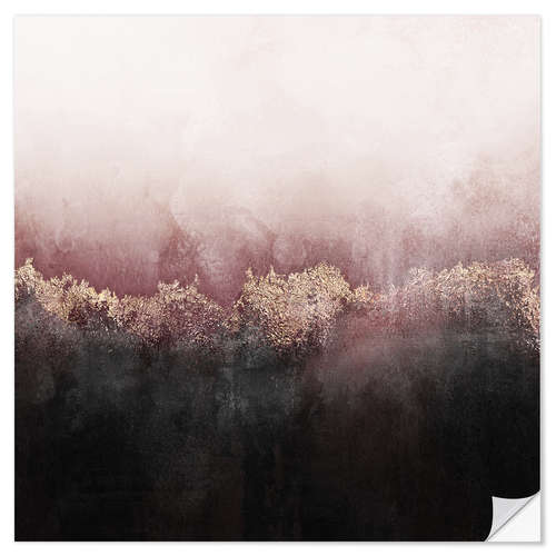 Selvklæbende plakat Pink Sky