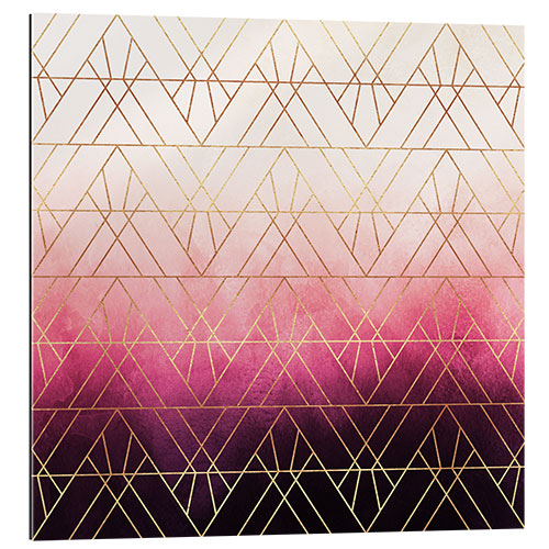 Gallery Print Pink Ombre Triangles