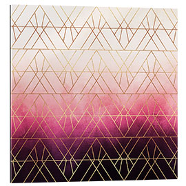 Gallery print Pink Ombre Triangles