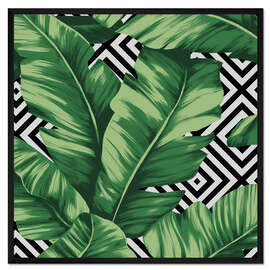 Gerahmter Kunstdruck Bananenblatt 