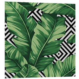 Foam board print Banana leaf