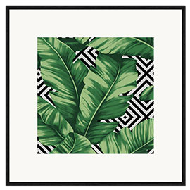 Gerahmter Kunstdruck Bananenblatt 