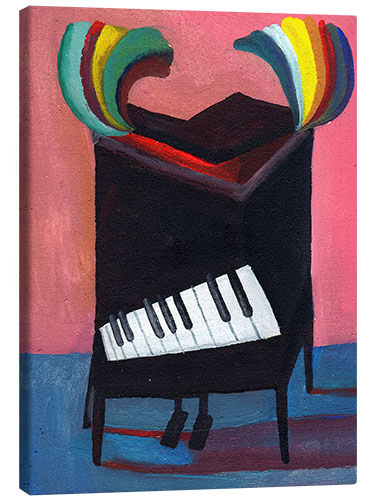 Canvas print Rainbowpiano 1