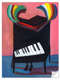 Adesivo murale Rainbowpiano 1