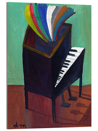 Galleritryk Rainbow piano