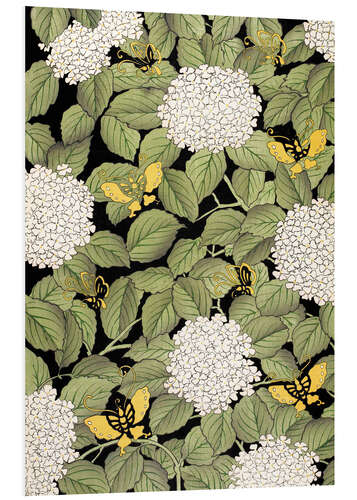 Quadro em PVC Japanese floral design