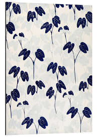 Magnettafel Japanisches Blumenmuster