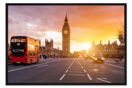 Gerahmter Kunstdruck Westminster Bridge, London