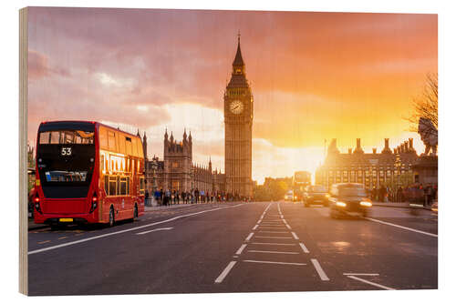 Holzbild Westminster Bridge, London