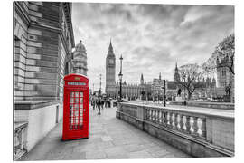 Gallery print Red telephone box, London