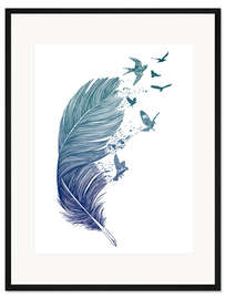 Gerahmter Kunstdruck FLY AWAY
