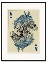 Gerahmter Kunstdruck HORSE GEO 