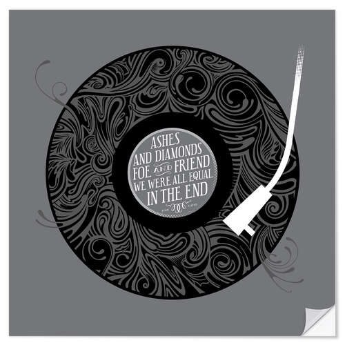 Autocolante decorativo Record Design PRINT