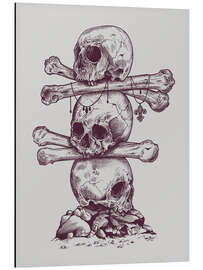 Magnettafel Skull totem