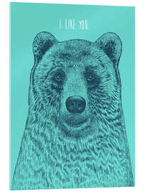 Acrylic print BEAR PRINT