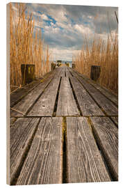 Wood print Longe jetty