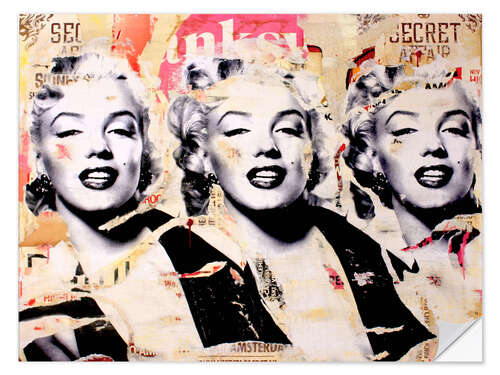 Vinilo para la pared Marilyn Monroe - Your vision is blurry