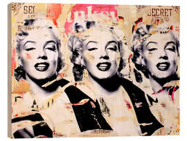 Holzbild Marilyn Monroe - Your vision is blurry