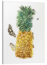 Aluminium print Pineapple