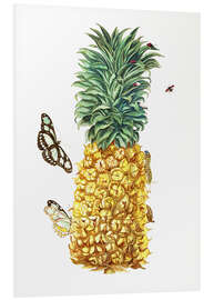 Foam board print Pineapple