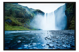 Gerahmter Kunstdruck Skogafoss, Island