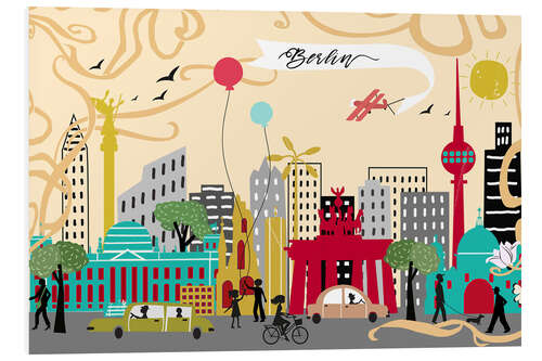 Foam board print Bon Voyage Berlin