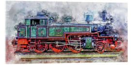 Cuadro de metacrilato  Hannover 7512, Tenderlokomotive der Gattung T 11 der Preußischen Staatseisenbahn - Peter Roder