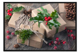 Gerahmter Kunstdruck  Weihnachtsgeschenke 