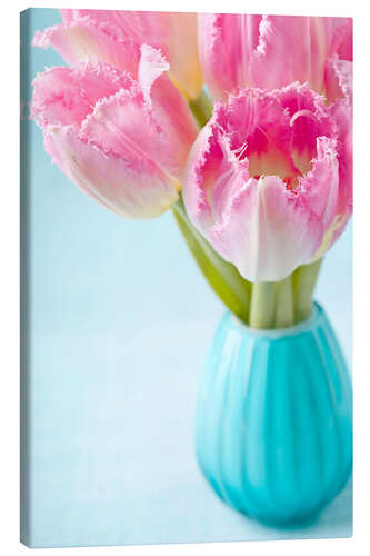 Canvas print Pink tulips