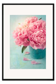 Gerahmter Kunstdruck Pfingstrosen