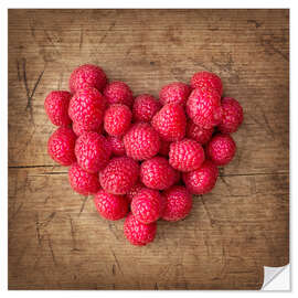 Wall sticker Heart from berries