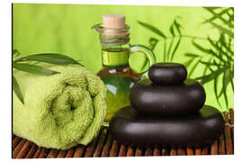 Alubild Heiße Steine und ätherisches Öl II