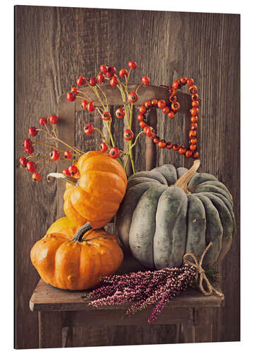 Aluminiumtavla Still life with the pumpkins