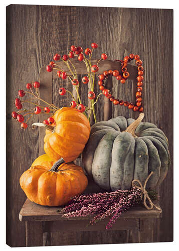Canvas print Still life with the pumpkins