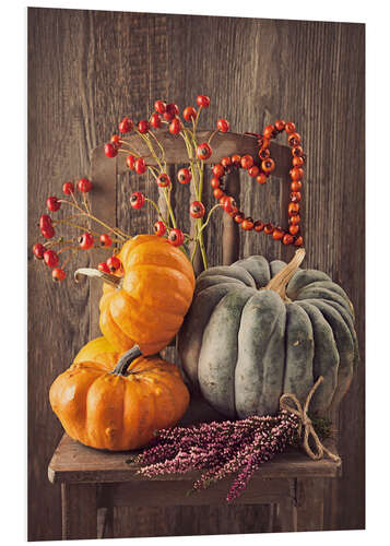 PVC-tavla Still life with the pumpkins