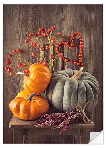 Sticker mural Nature morte aux citrouilles