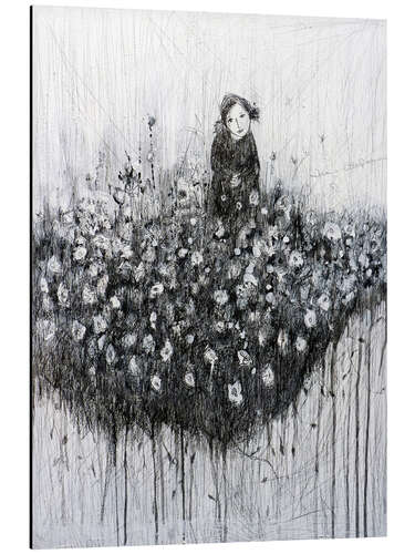 Tableau en aluminium flower cloud