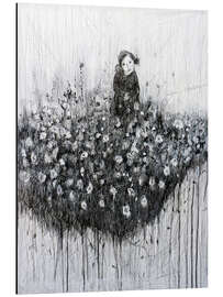 Magnettafel Blumenwolke