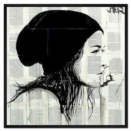 Gerahmter Kunstdruck Unter der Mütze